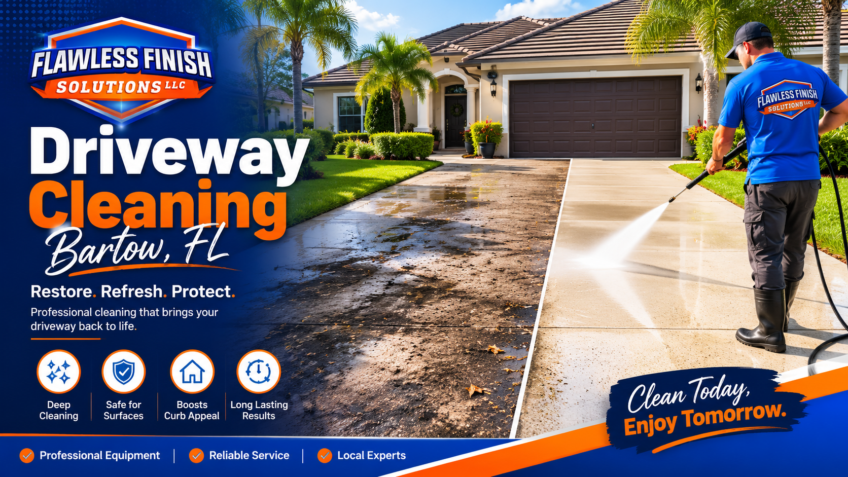 Professional Driveway Cleaning in Bartow, FL