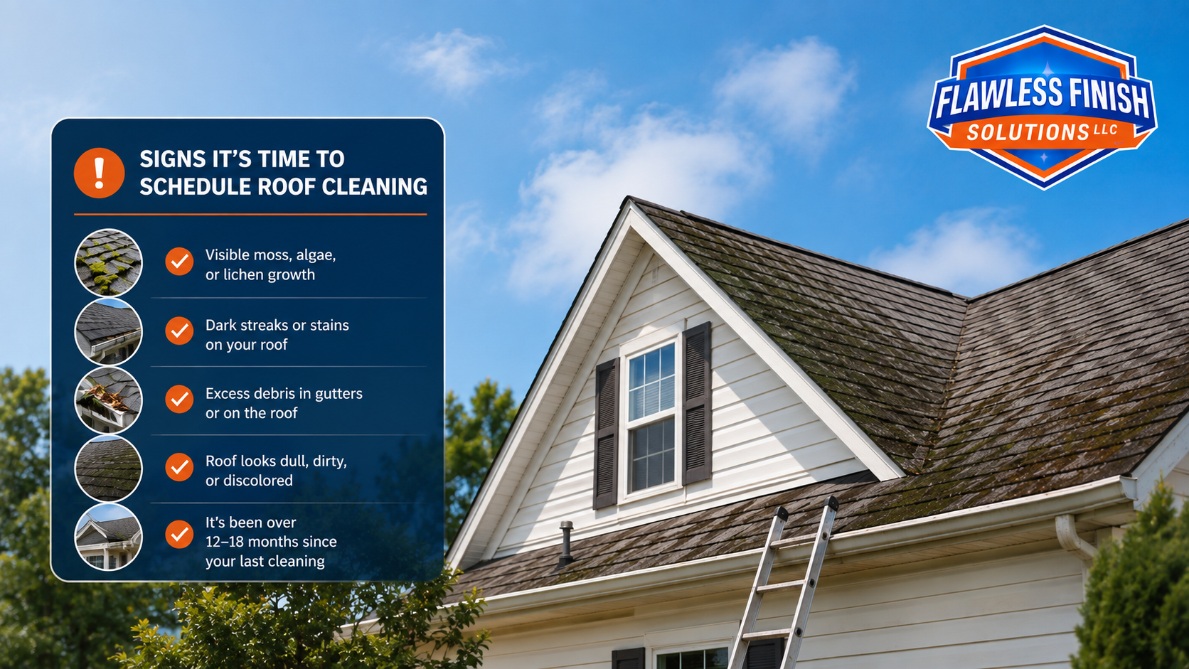Signs It's Time to Schedule Roof Cleaning